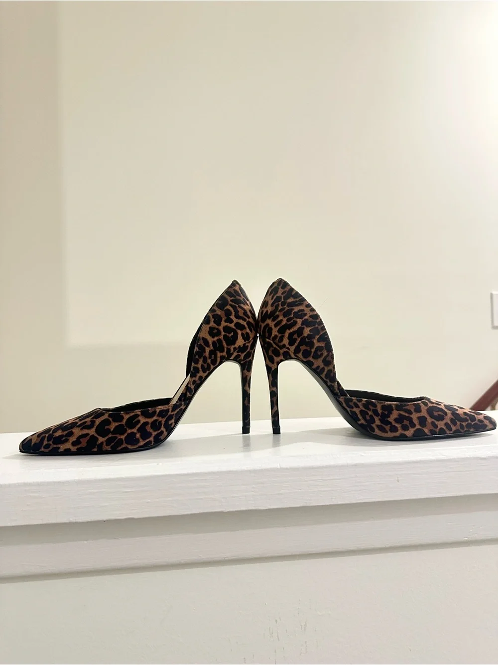🐆 Marc Fisher Leopard Print D’Orsay Stiletto Pumps | Size 6